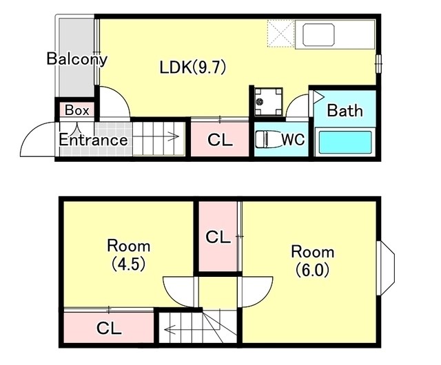 テラスラフォーレW1・2 間取り