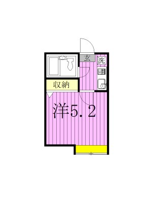 パティオ稔台A 105号室 間取り
