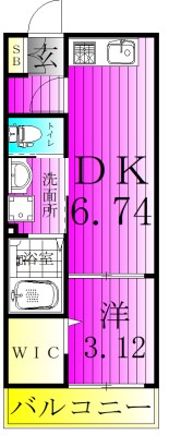 KANOE 105号室 間取り