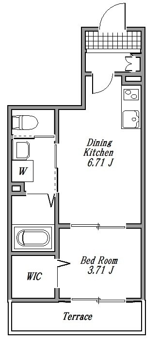KANOE 105号室 間取り