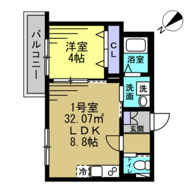 ＹＳＡ南流山 201号室 間取り