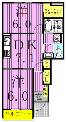 サンフラウアⅤ 間取り