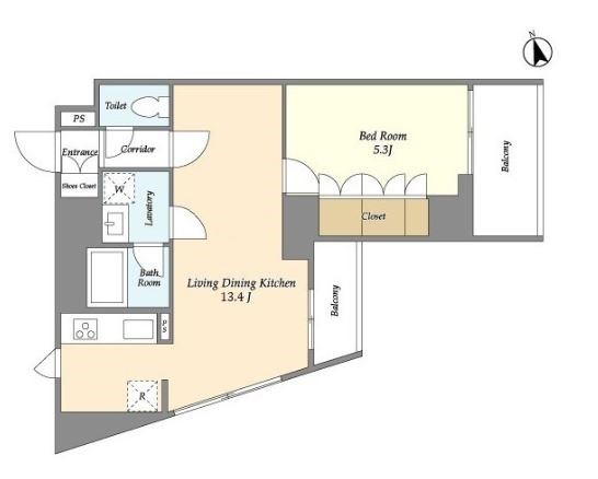 オープンブルーム綾瀬 間取り図