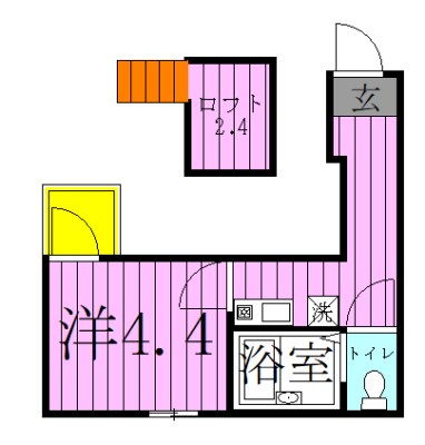 シャンテ谷在家 間取り図
