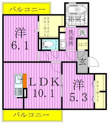グランドゥール　シャルマン 間取り図
