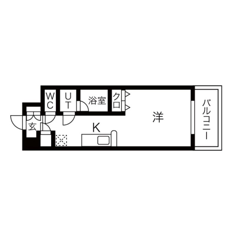 スペリオルクラブ 1105号室 間取り