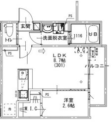KEIAI RESIDENCE 北小金Ⅲ 301号室 間取り