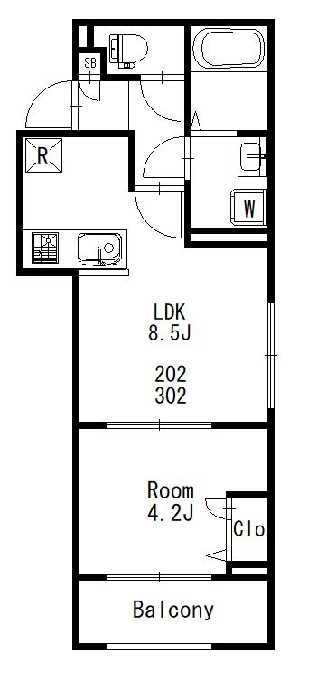 La pause 北千住 間取り図