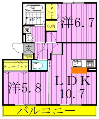ボヌールおおたかの森Ⅰ 301号室 間取り