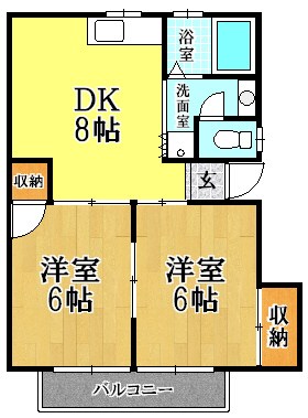 コーポラス・カナイ 間取り