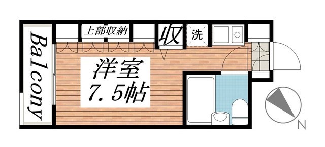 鎌ケ谷ハイツ 101号室 間取り