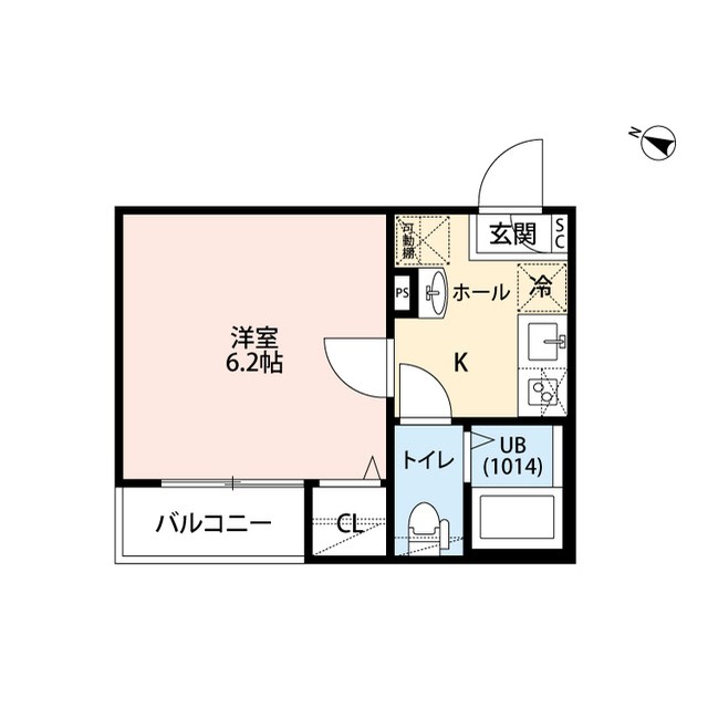 エクセラン北松戸 301号室 間取り