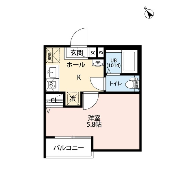 エクセラン北松戸 202号室 間取り