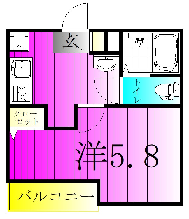 エクセラン北松戸 304号室 間取り