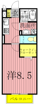 グラン・ヴェルジェⅠ 203号室 間取り