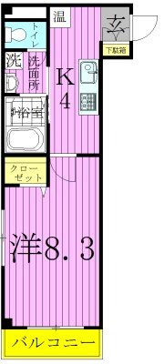 セブンアベニュー江北 間取り図