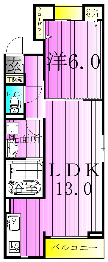 グレイス鹿浜 間取り図