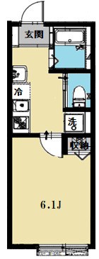 セレニティ八柱 203号室 間取り