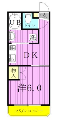 ウィンベルデュエット松戸 202号室 間取り