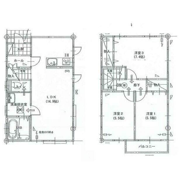 グランソフィア松戸小金原 間取り