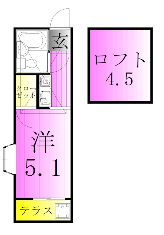 プレステージ竹の塚 間取り図