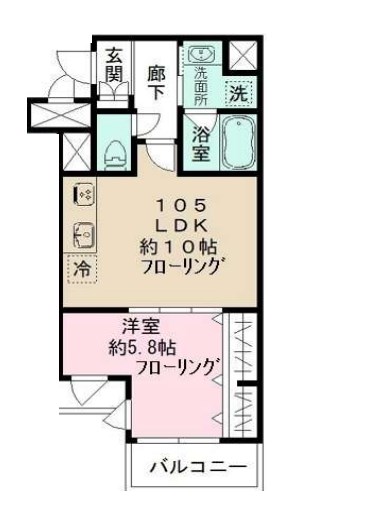 gute　Wohnung　北千住 間取り図