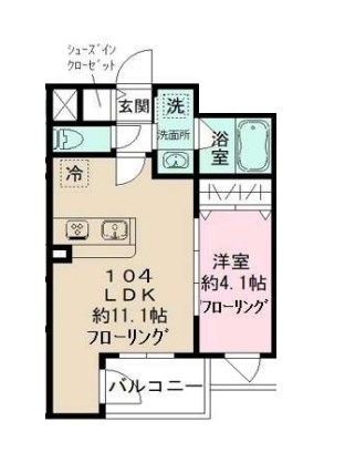 gute　Wohnung　北千住 間取り図
