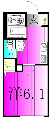 senoくぬぎ山  104号室 間取り