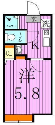 ジュエル梅島 間取り図