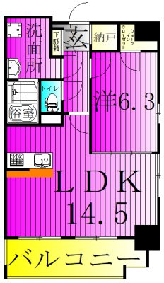 アールグレイスヒル 903号室 間取り