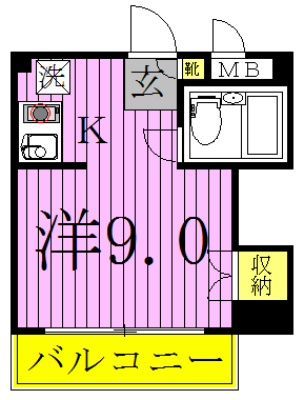 オネスティ柏13番館 間取り