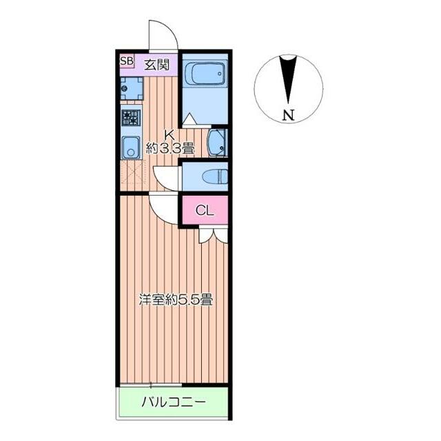 Ｃａｔ　Ｃｏｕｒｔ　Ｋｏｇａｎｅ 301号室 間取り