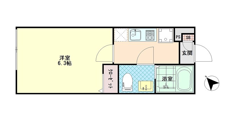 紬荘 102号室 間取り
