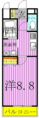 セントラルおおたかの森 205号室 間取り