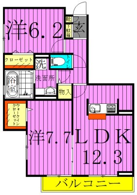 エルサンテ 間取り図