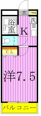パルテノン綾瀬 間取り図