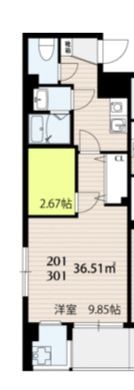 ＳＫビル拾伍番館 間取り