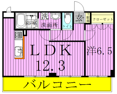 トレランス 312号室 間取り