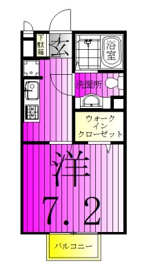 Vent・Clar 201号室 間取り