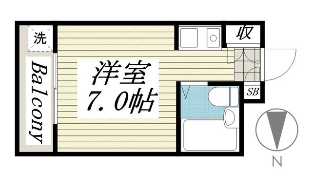 ジュネパレス柏第28 302号室 間取り