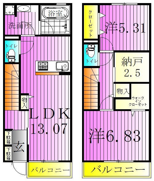 ディアコート新宿 間取り図