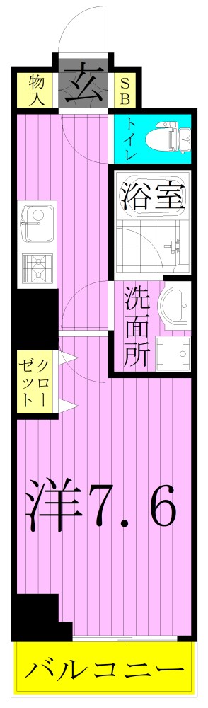 プレニーズ五反野MAXIV 間取り図