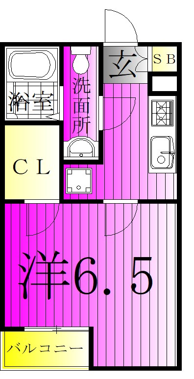 MQuarto柏 201号室 間取り