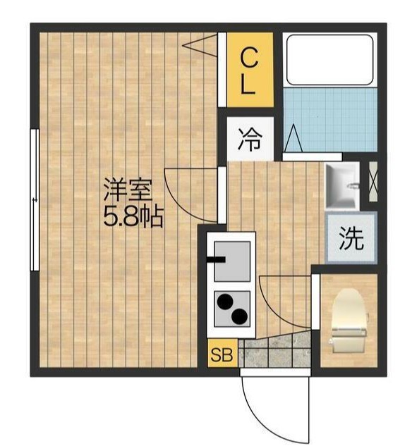 atRas MATUDO 301号室 間取り