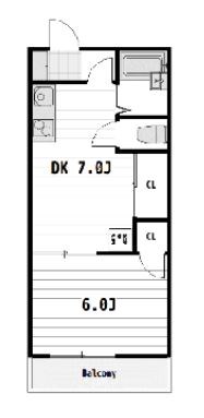 サウスハイム 101号室 間取り