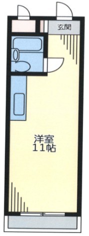 松平マンション 206号室 間取り