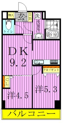 KDXレジデンス梅島 間取り図