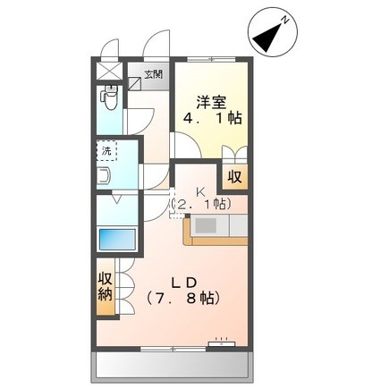 レグルスハイム 202号室 間取り