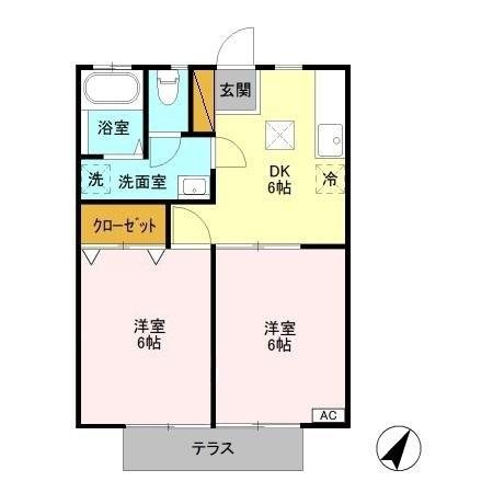 酒井根ガーデンハイツ  間取り