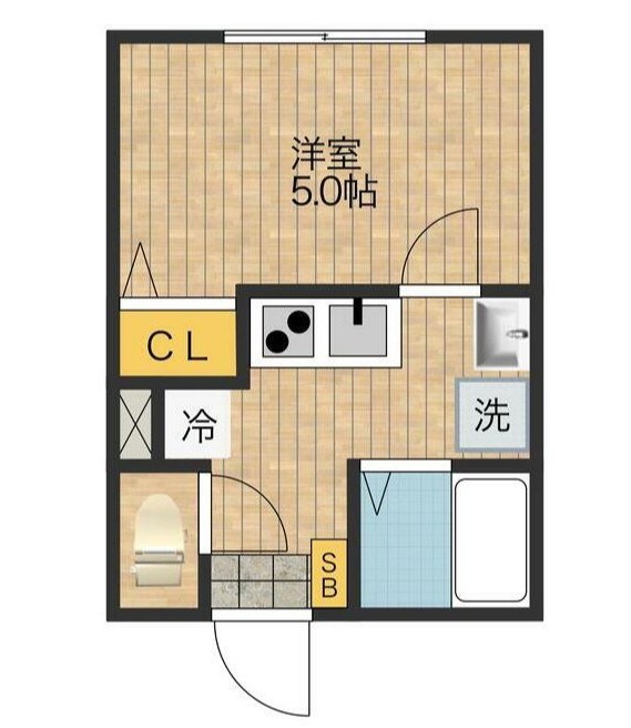 atRas MATUDO 302号室 間取り